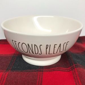 Rae Dunn seconds please bowl large lettering